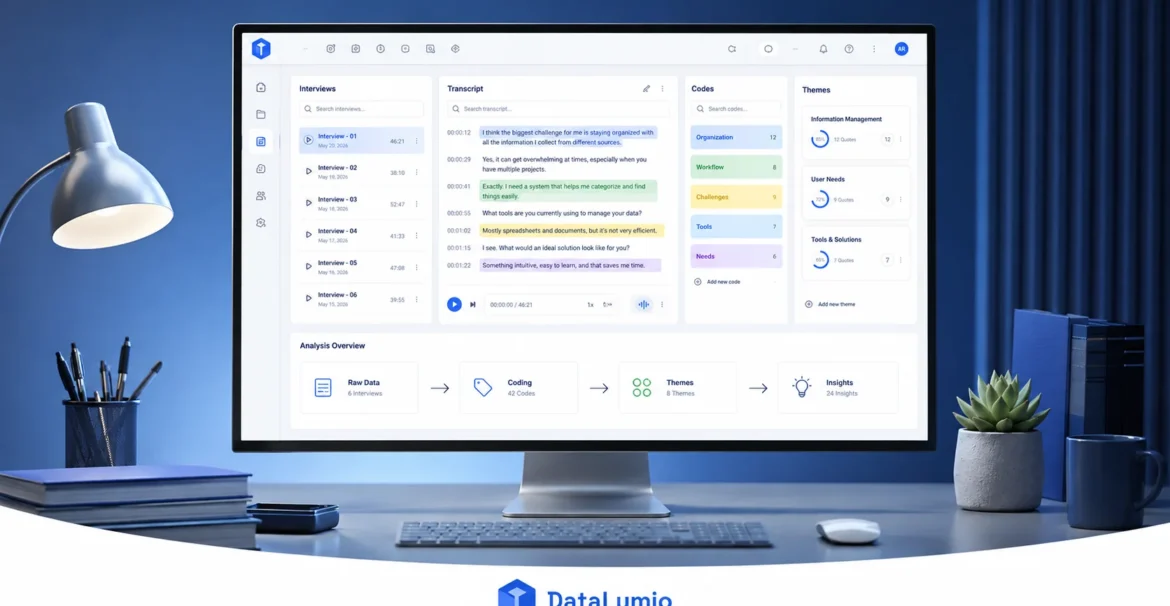 Qualitative data analysis software interface designed for easy learning in 2026