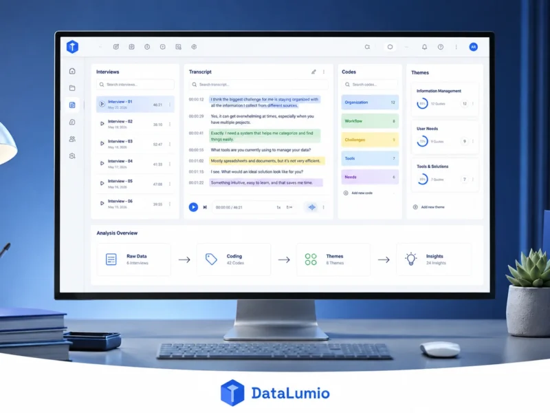 Qualitative data analysis software interface designed for easy learning in 2026